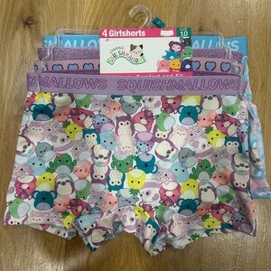 Squishmallows Colorful Character Boxer Shorts Set of 4 Size 10